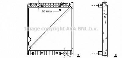 AVA QUALITY COOLING me2162 -  Радиатор, охлаждение двигателя